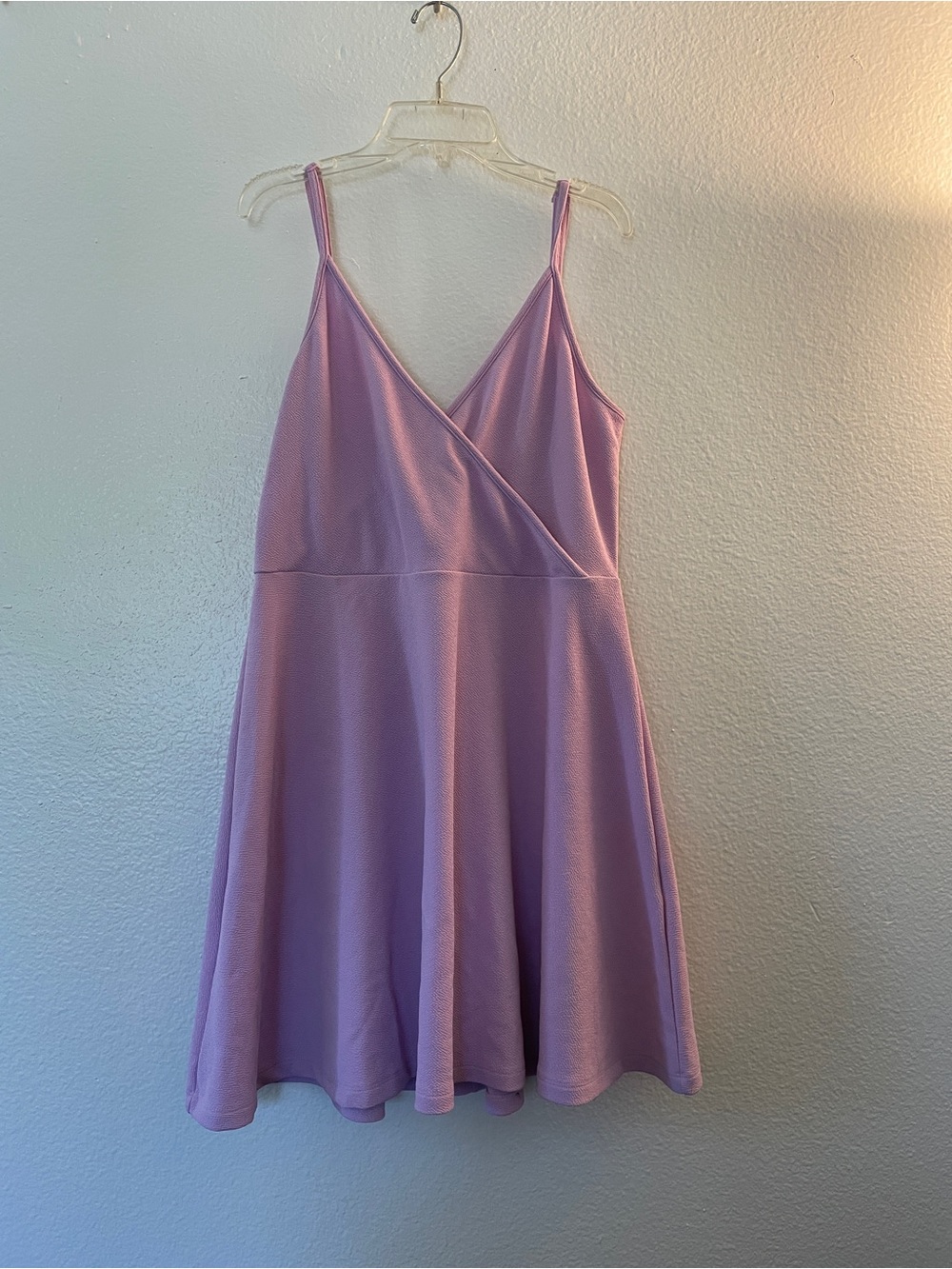 Pink Spaghetti Strap Skater Dress
